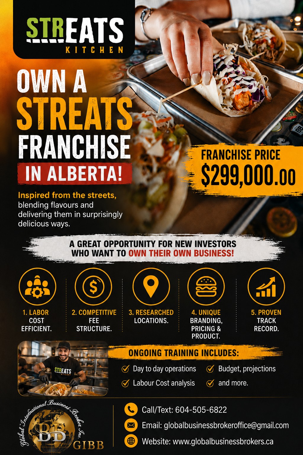 Streats Franchise for sale in Alberta